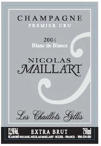 Blanc de Blancs 1er Cru Extra Brut "Les Chaillots Gillis" 2004
