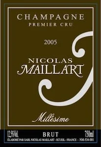 Champagne Premier Cru Brut Millesime