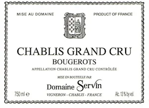 Chablis Grand Cru "Bougerots"