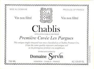 Chablis "Les Pargues"