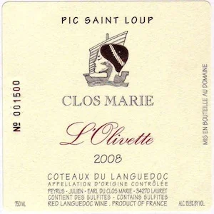 Pic Saint Loup "L'Olivette"