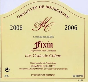 Fixin "Les Crais de Chêne"