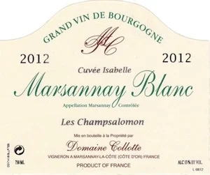 Marsannay Blanc "Les Champsalomon"