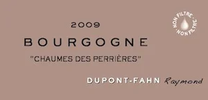Bourgogne "Chaumes des Perrières"