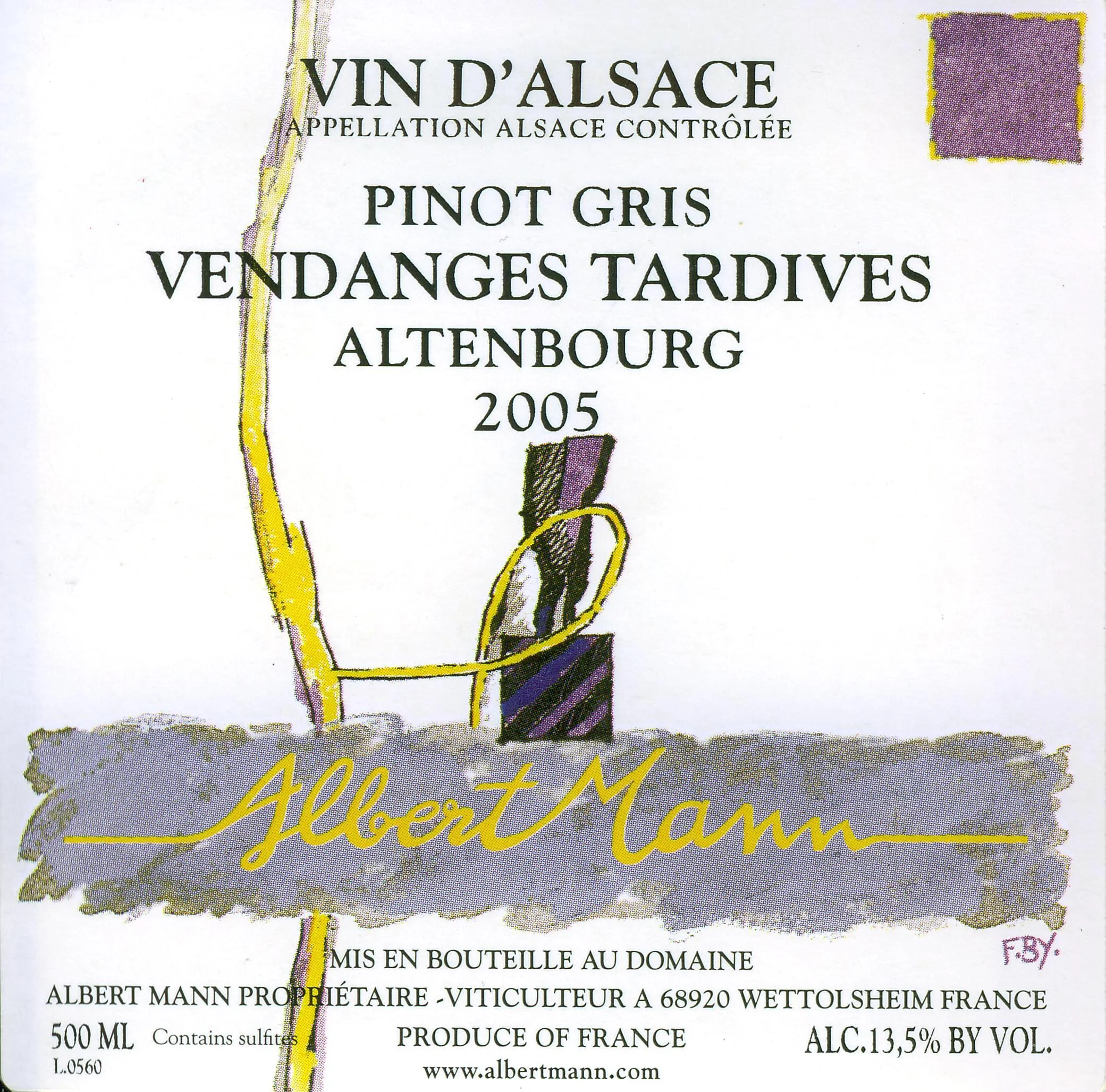 Pinot Gris Altenbourg Vendange Tardive