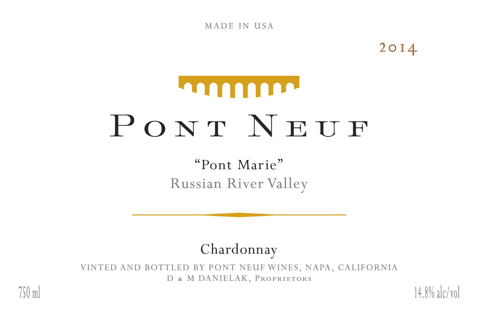 Pont Neuf "Pont Marie" Chardonnay