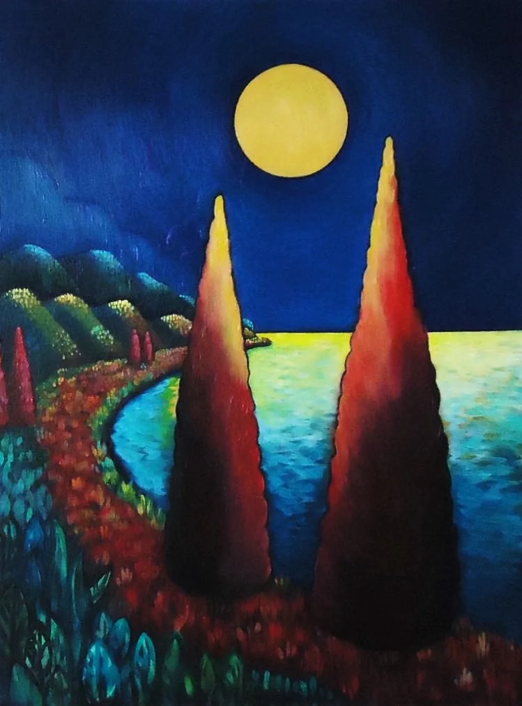 107 Two Red Trees Moon.JPG