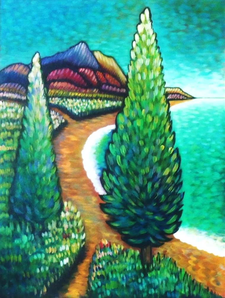 118 Two Paths Two TRees.JPG