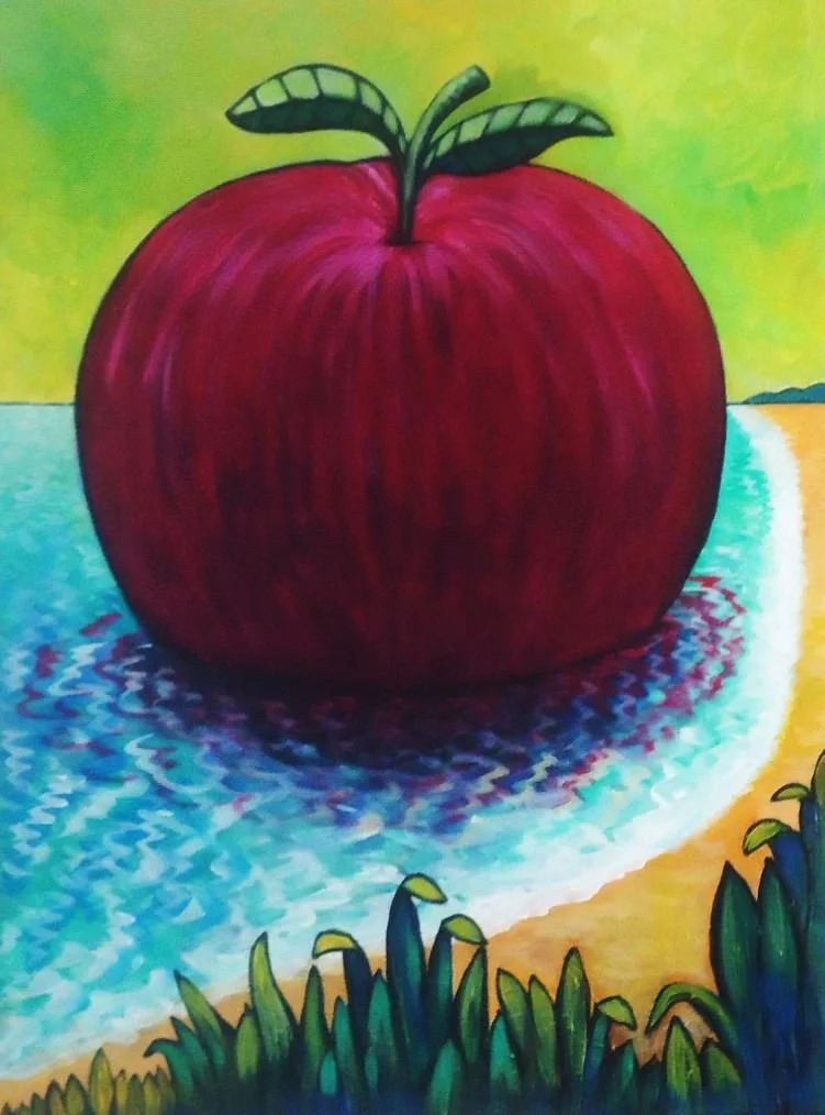 158 Apple On Beach.JPG