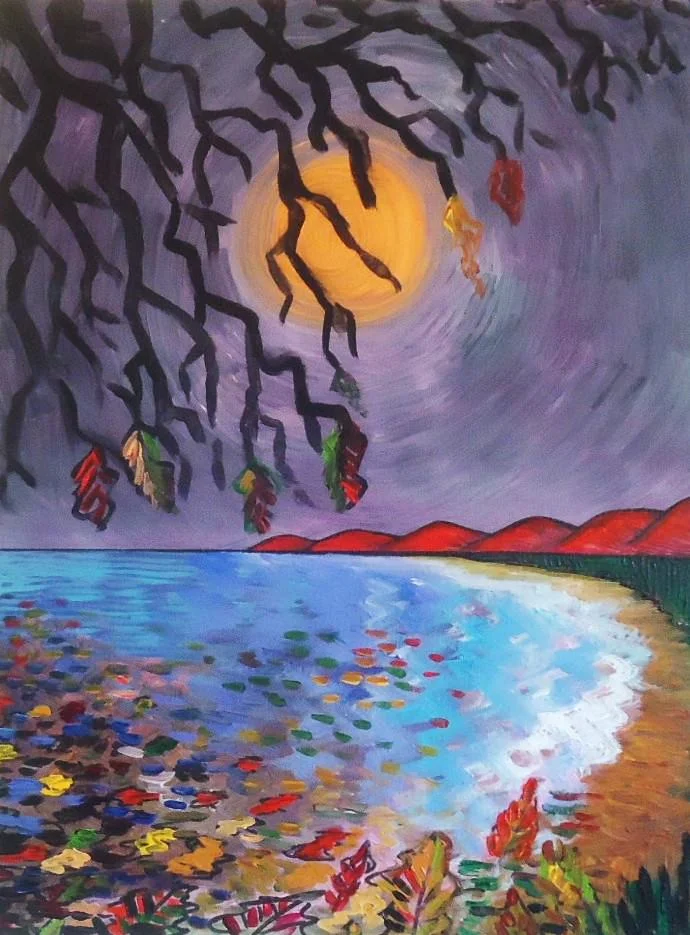 204 Fall Tree Moon Beach.JPG