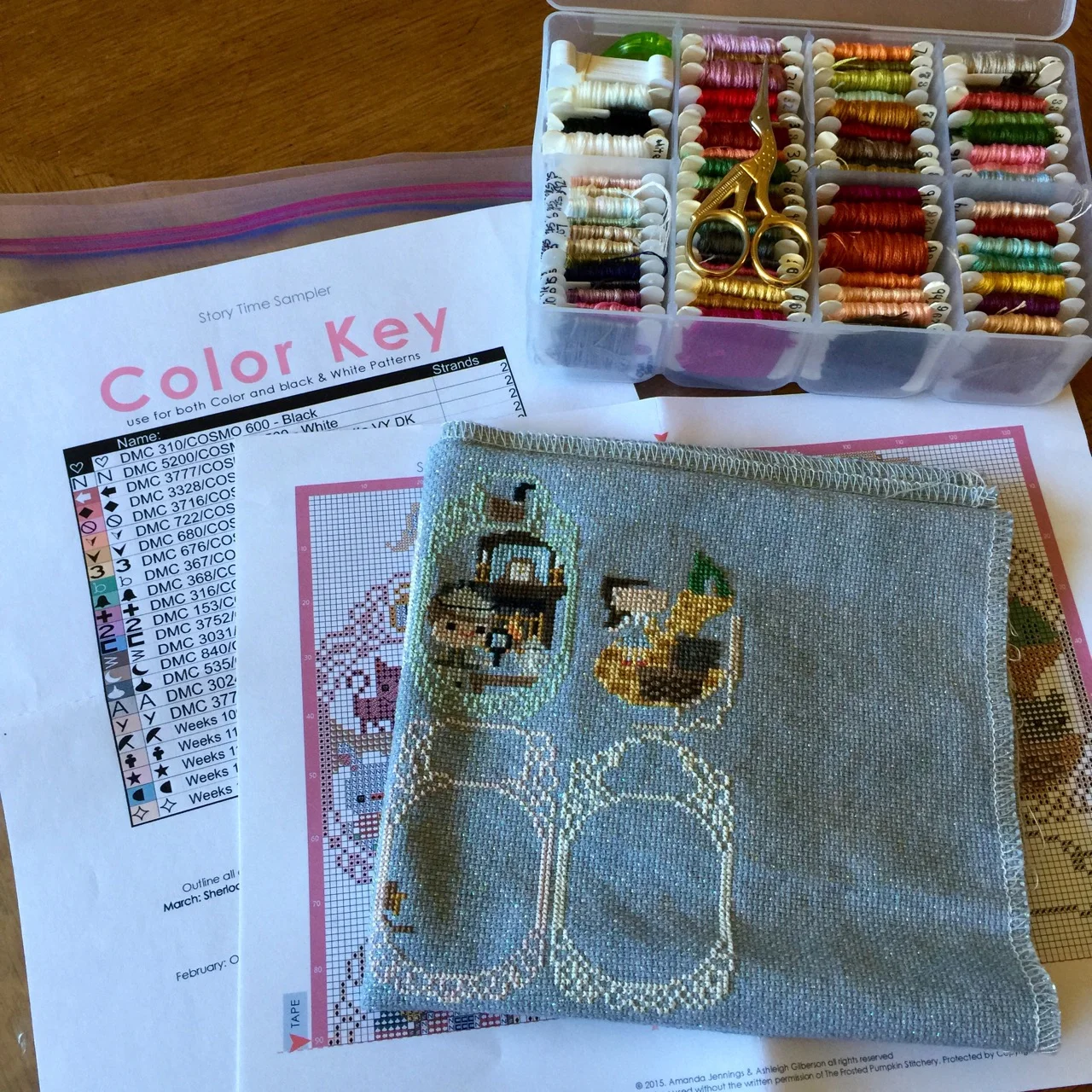 How I make cross stitch work in my fringe minutes