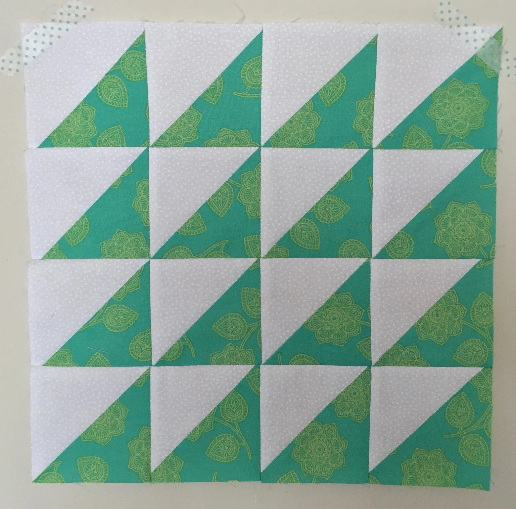 Sawtooth Half Square Triangle Quilt Block