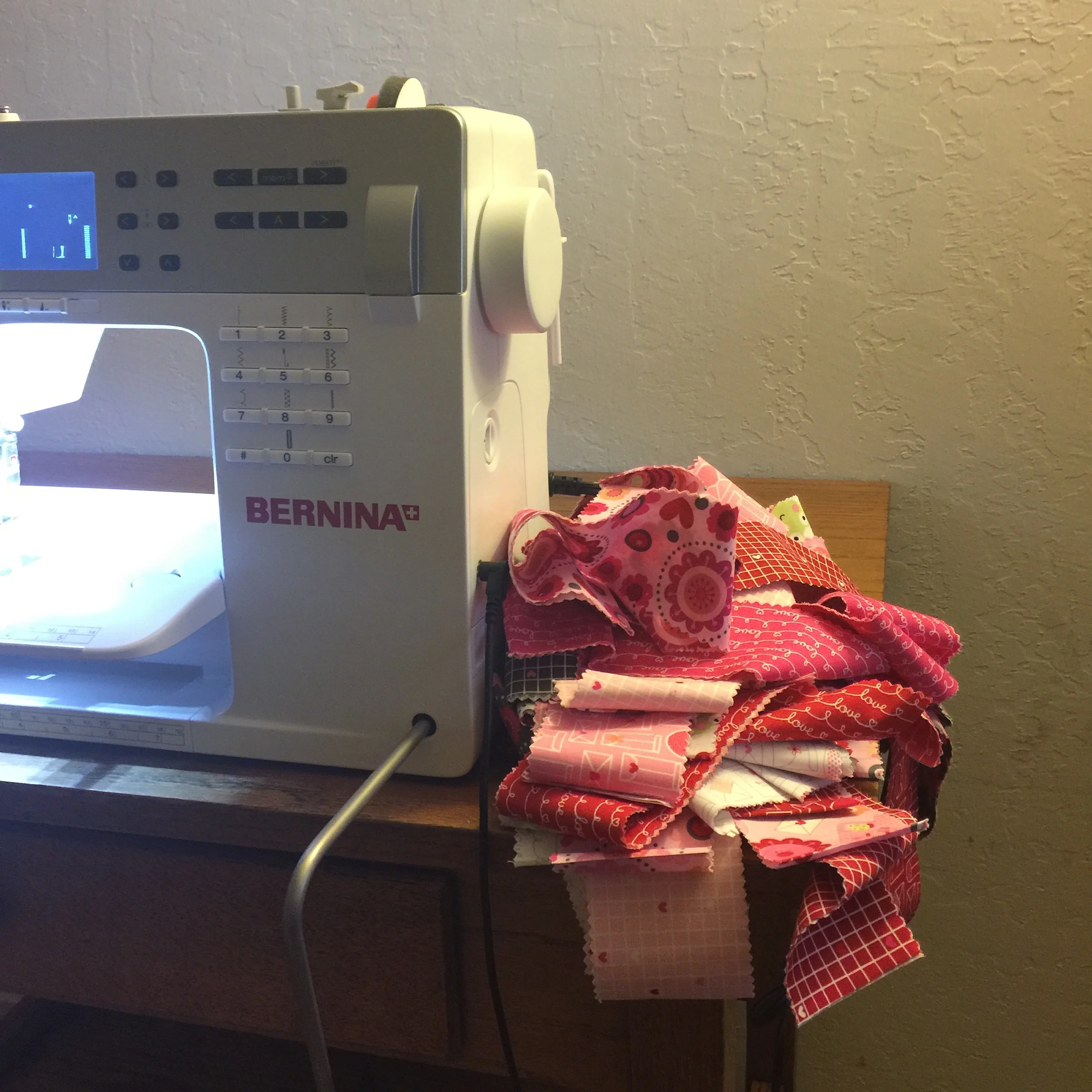 Jelly Roll Baby Quilt Tutorial: Jelly Roll strips ready to sew