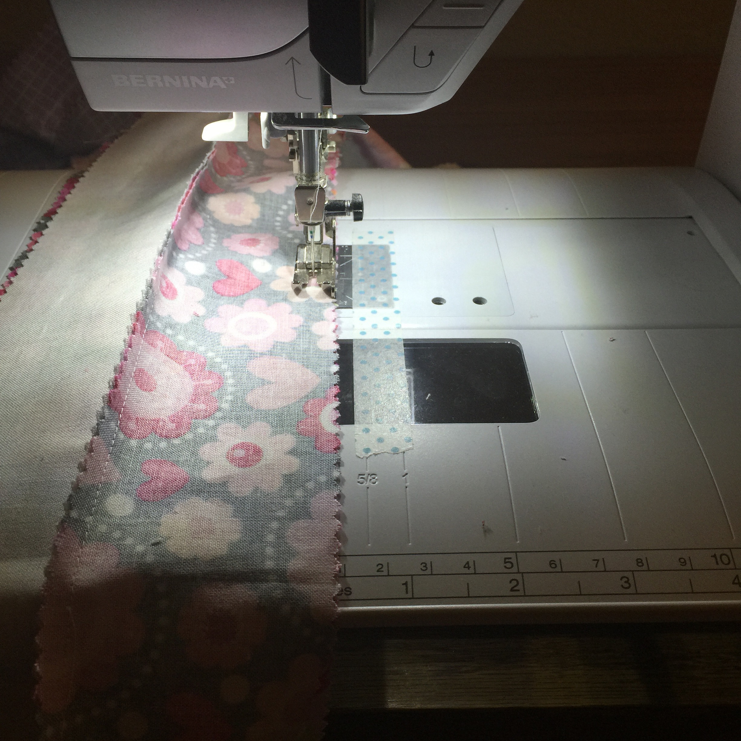 Jelly Roll Baby Quilt Tutorial: Sewing Jelly Roll strips together