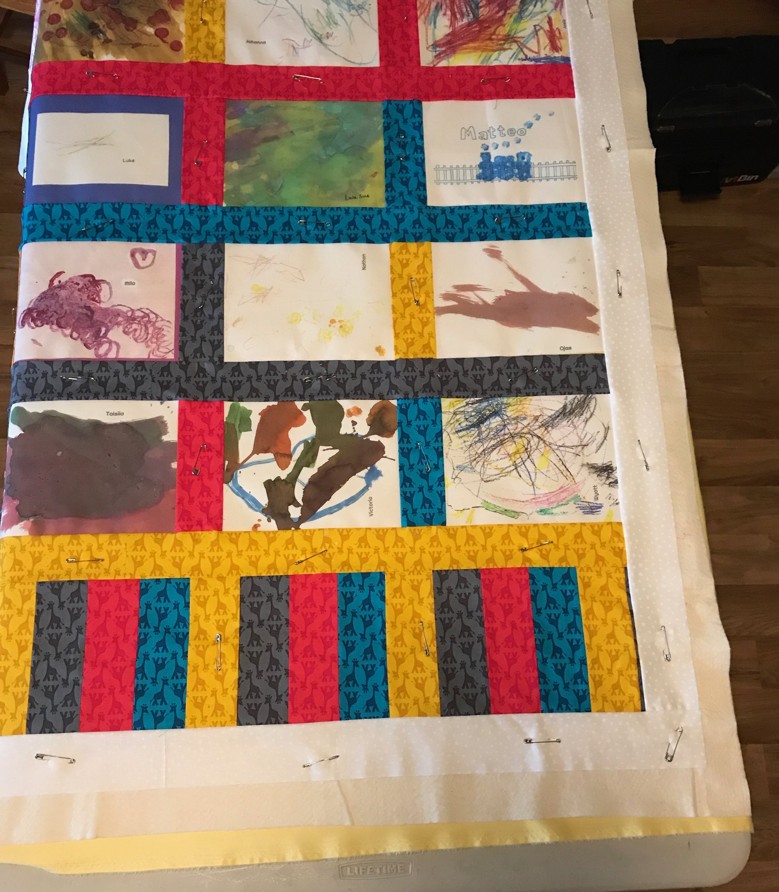 Preschool Art Quilt by Carrie Actually