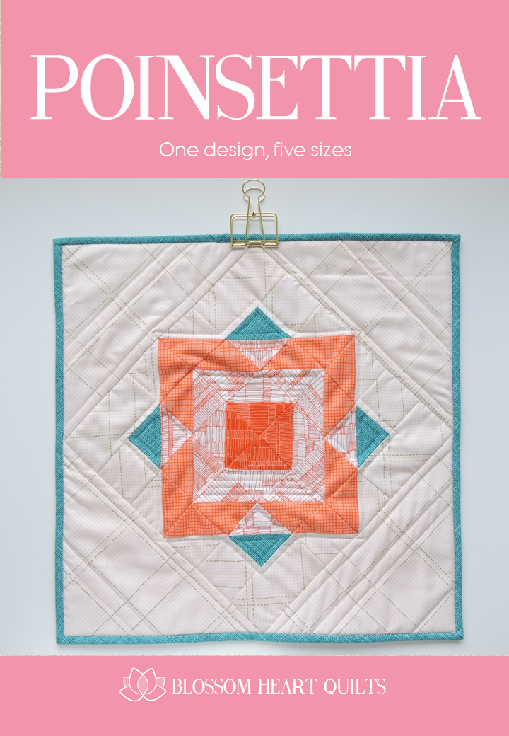 Blossom Heart Quilts - Poinsettia Pattern Cover by Alyce Blyth.png