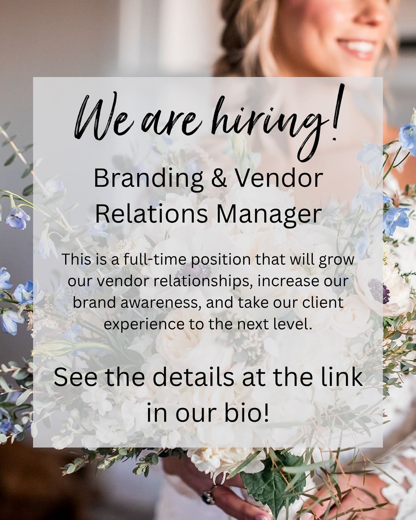 Apply via the link in our bio! Chat soon 😊