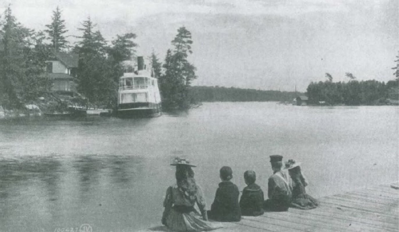  Summer cottagers siting on what’s now the Township docks 