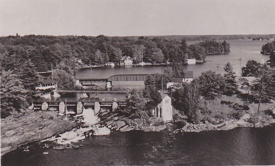  Site of the Bala North dam and the old hydroelectric plant constructed at the falls in 1924 