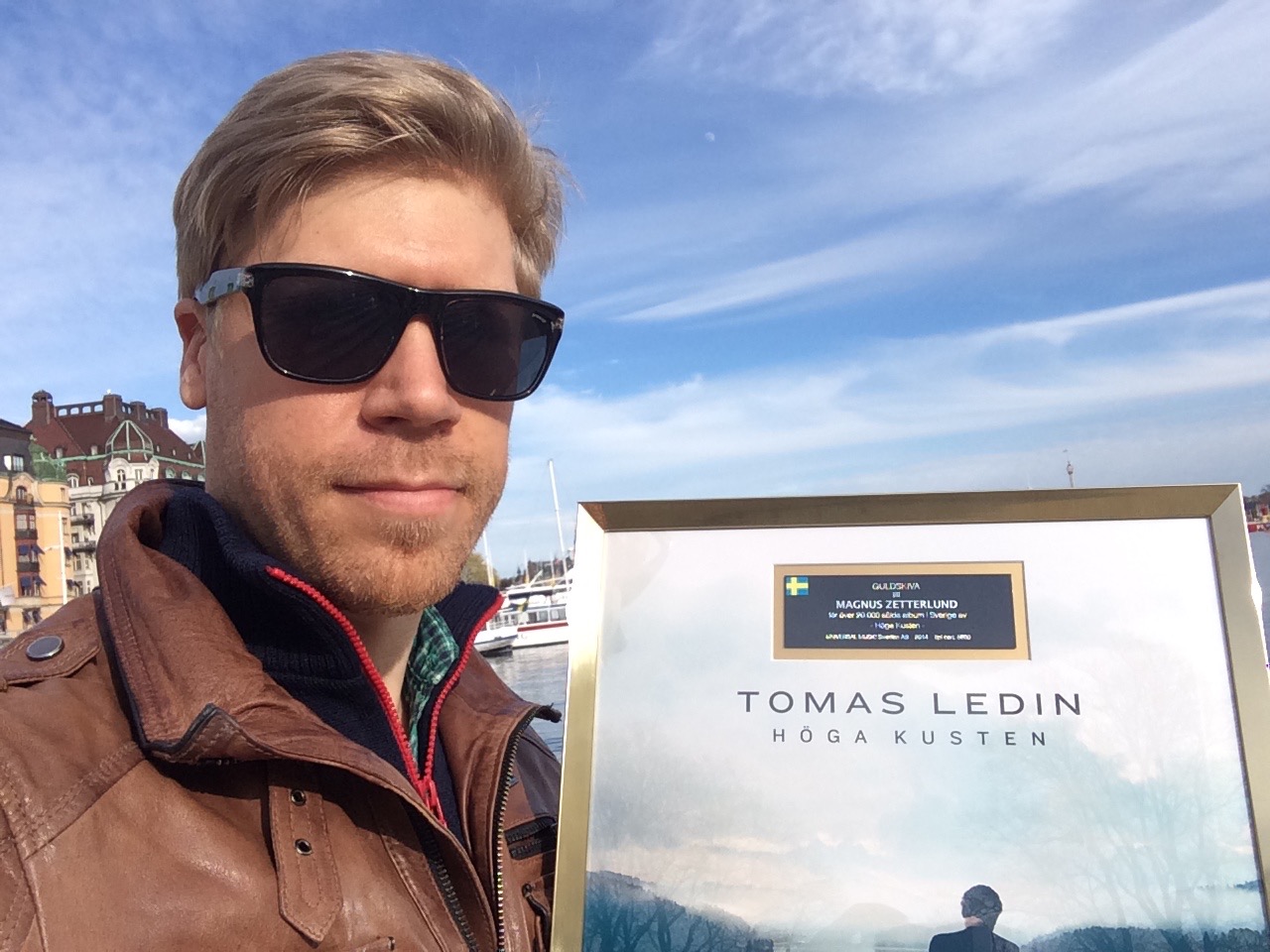 Gold Record Award for Tomas Ledin "Höga Kusten” (2014)