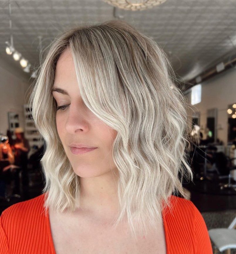 Fresh blonde just in time for spring! 💐 color and cut done by @hairbyhannahee #dandyhair