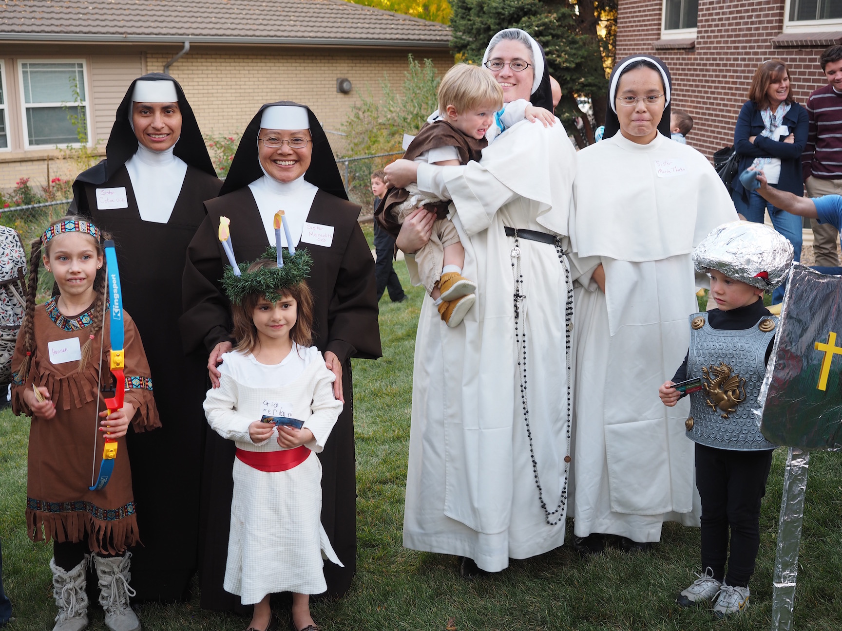 Costume contest winners at Feast of All-Saints