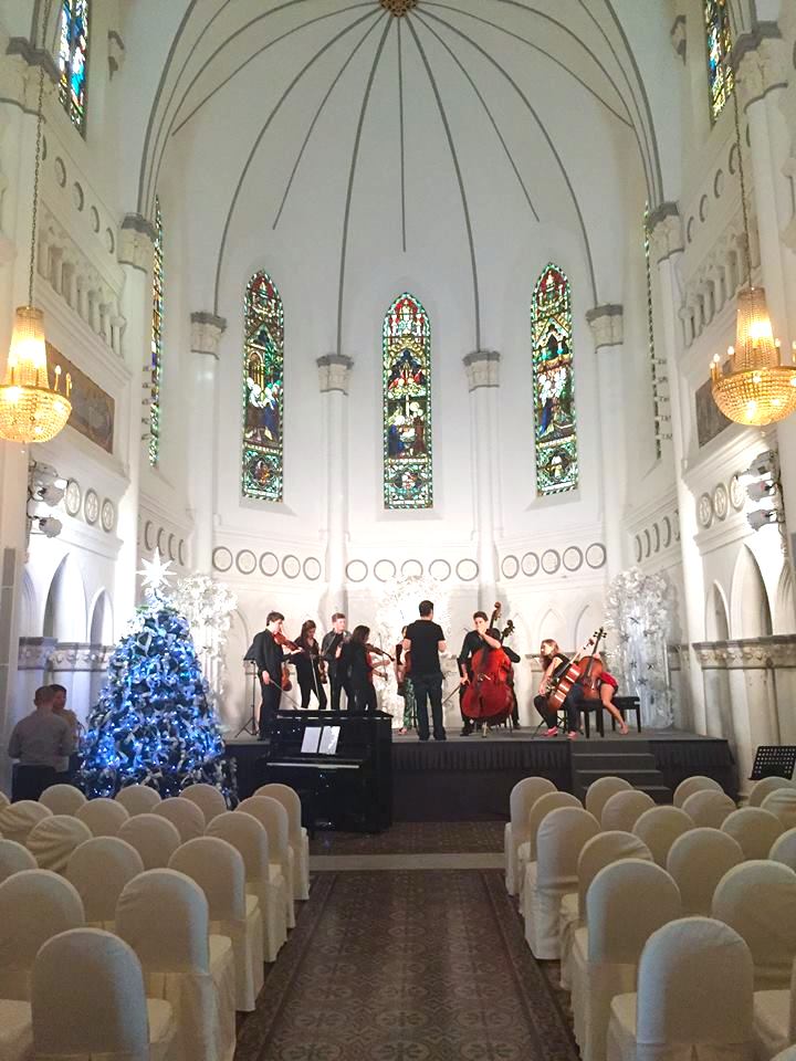 During rehearsal in singapore