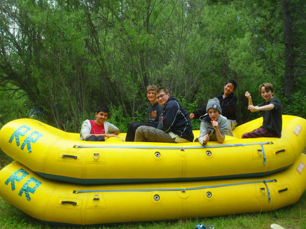 Boy Scouts go Rafting