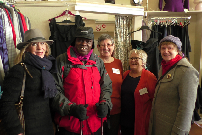 john sentamu, archbishop of york, visits emmanuel church shop