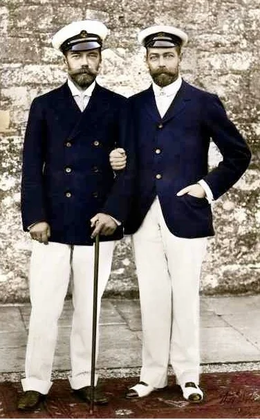 King George of England and Tsar Nicholas of Russia