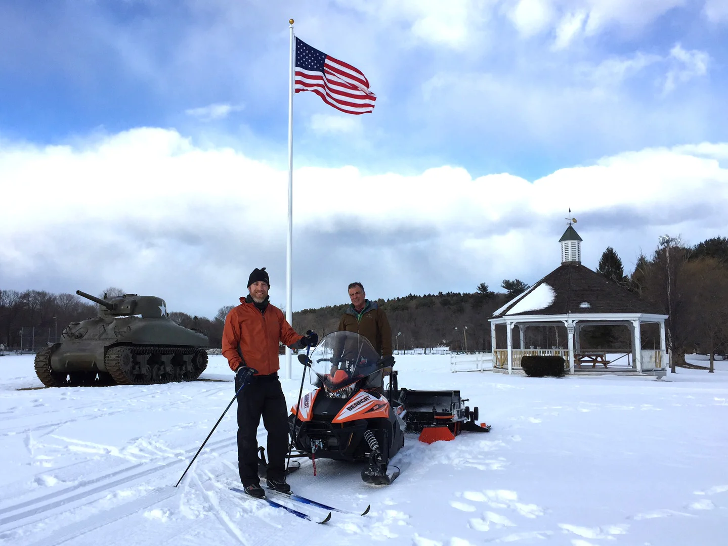 Greg Horner and Tom Catalano grooming at Patton Park