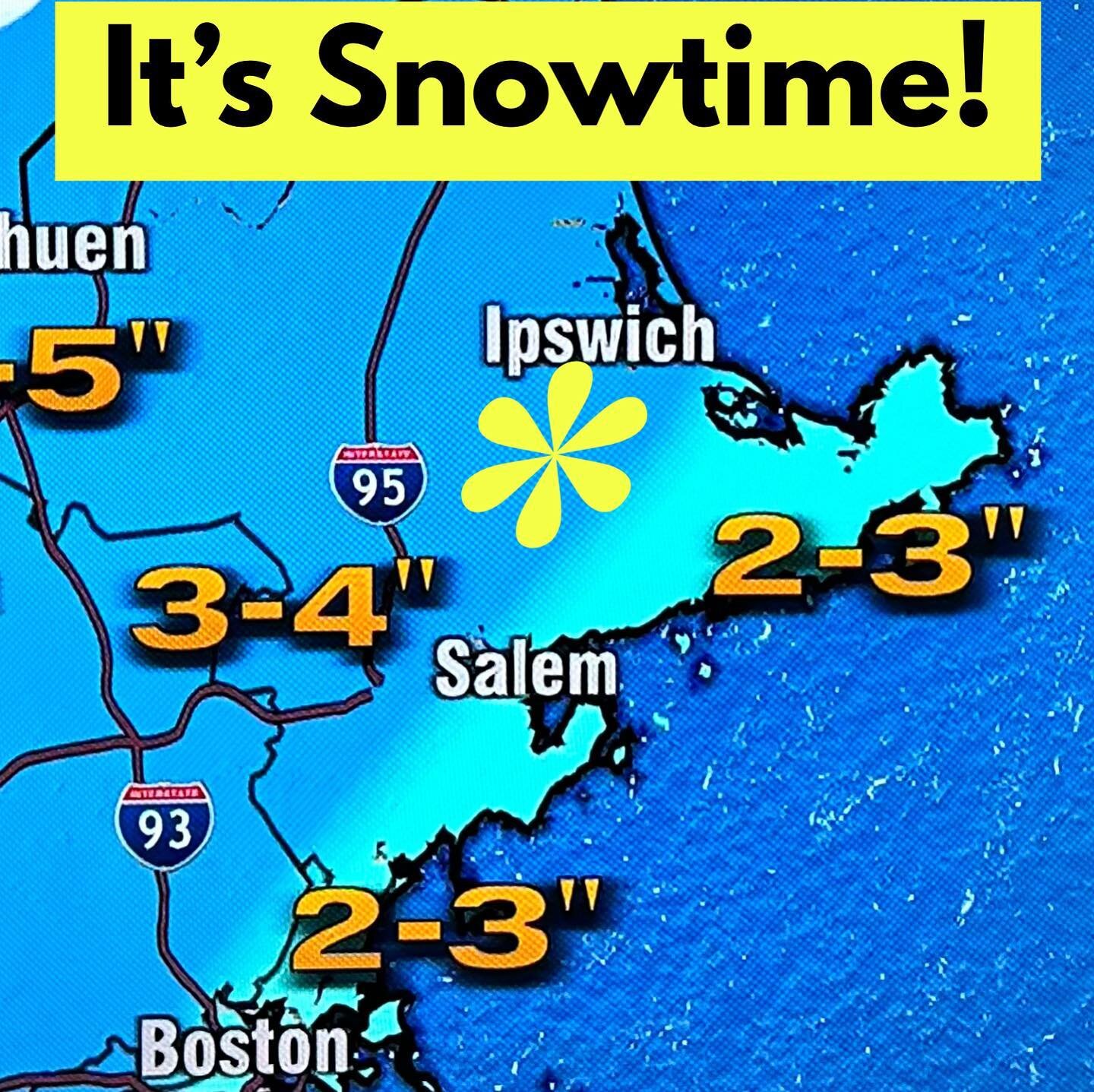 Well, Jim Cantore hasn&rsquo;t shown up in Ipswich yet, but our favorite media outlets are forecasting groomable amounts of snow for our favorite local ski area! ❄️⛷️❄️⛷️❄️⛷️❄️ depending on whether rain caps off this storm, grooming will likely be la