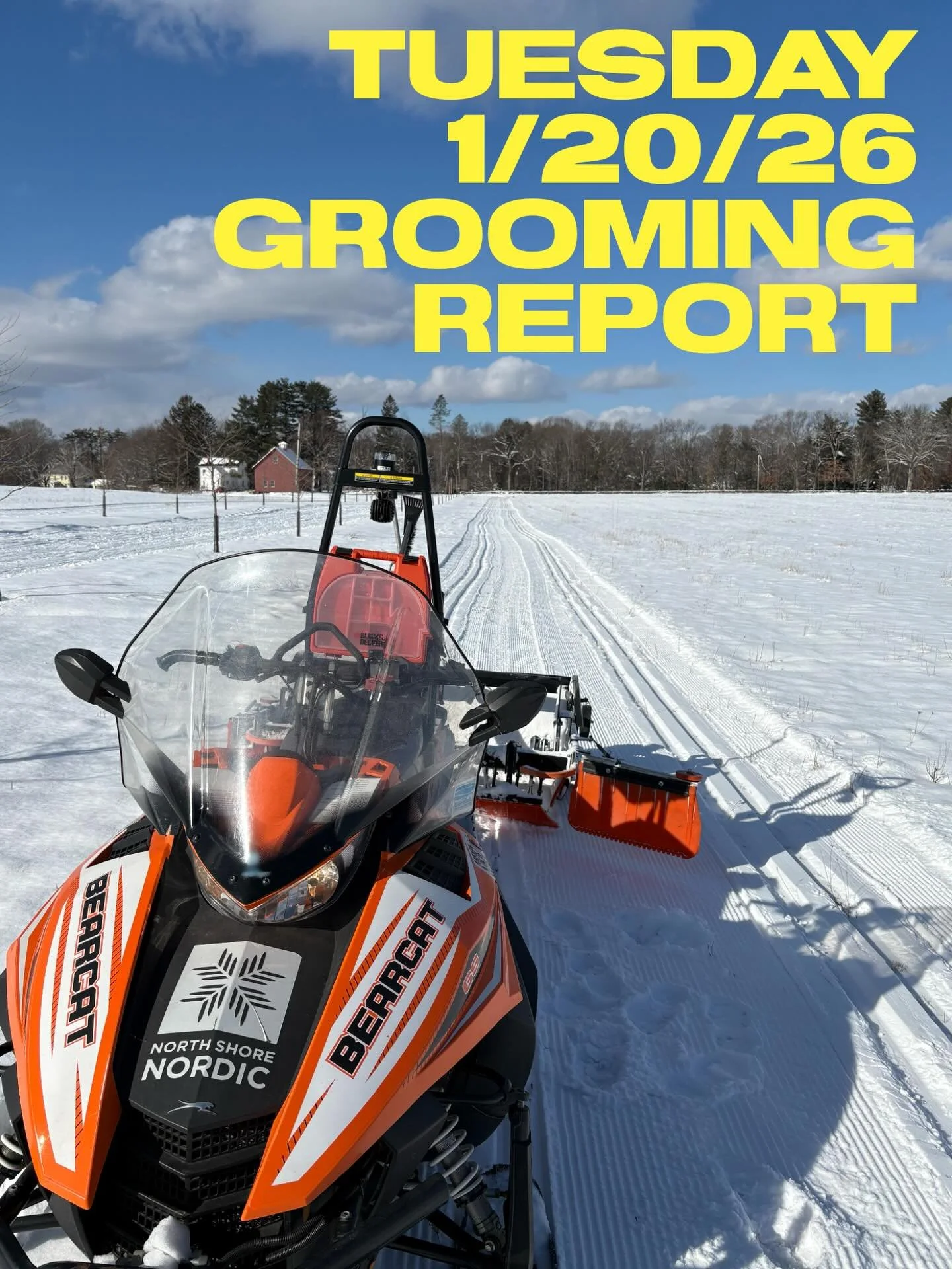 1/20/26 Afternoon Update: 

Appleton is a big cake and Mother Nature was pretty parsimonious with her supply of frosting 🎂, but we persevered! As long as we have frosting we&rsquo;ll enjoy the cake!!!😬🍰❄️

Groomer Jack switched to the Ginzu today.