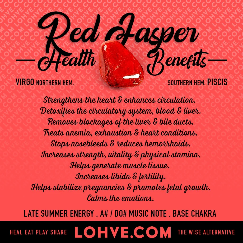 The Health Benefits Of Red Jasper — LOHVE — The Wise Alternative
