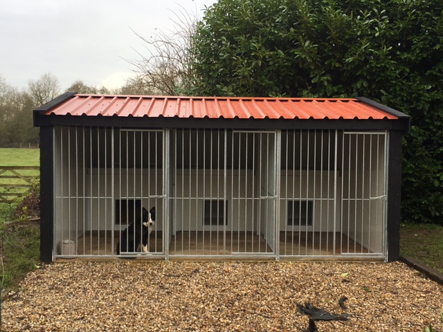 The terracotta roof adds a nice shape to the building 