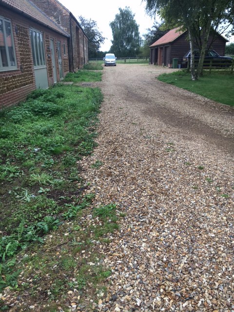 Overgrown beds and sizeable pot holes. Time for a Dodd and Co makeover!