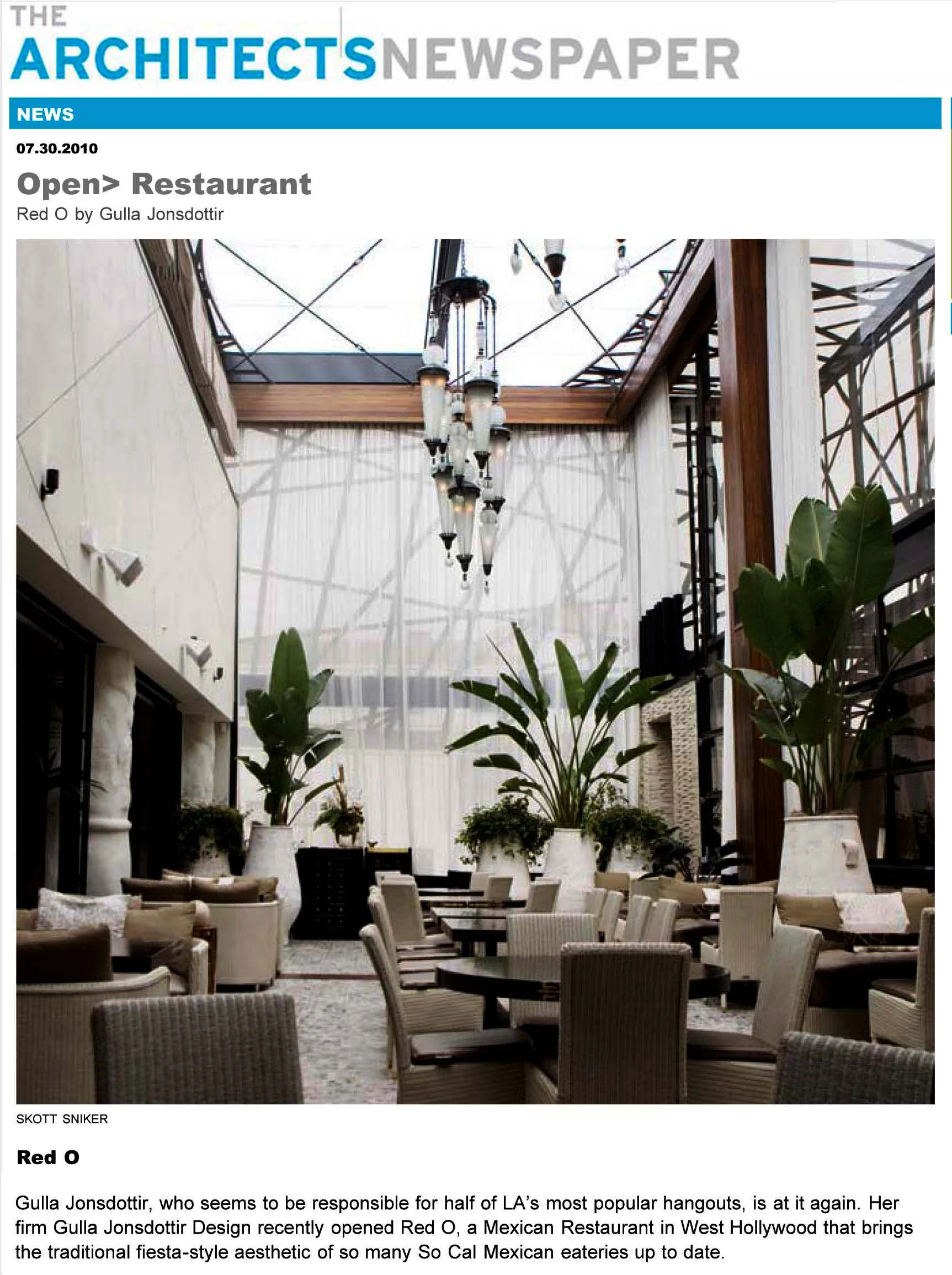   THE ARCHITECT'S NEWSPAPER  JULY 2010 