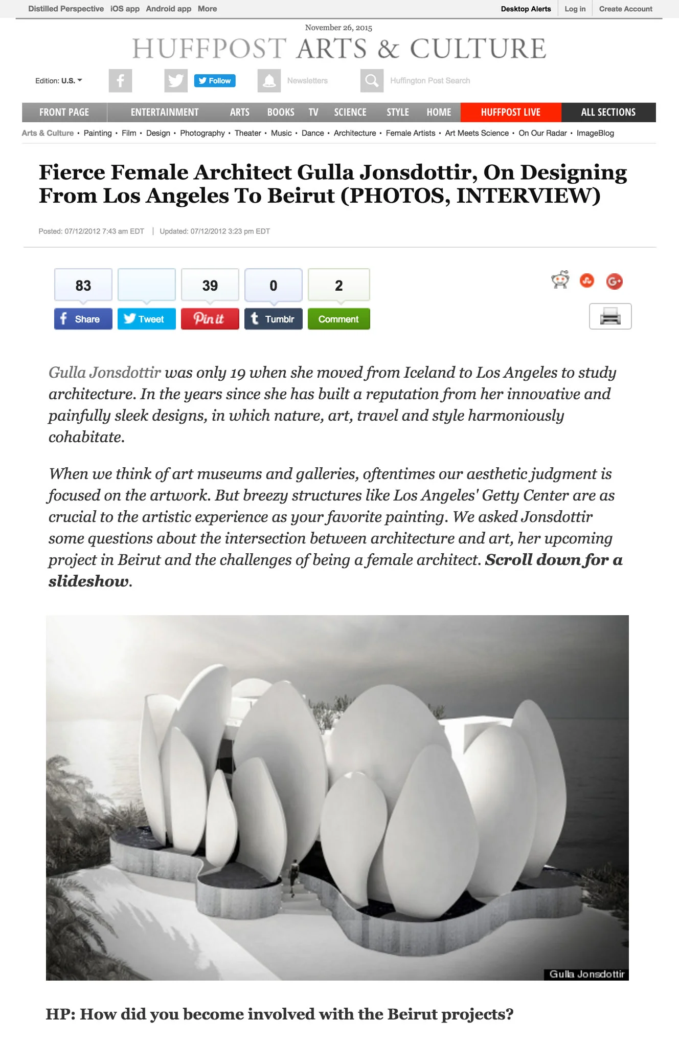   HUFFINGTON POST  JULY 2012 