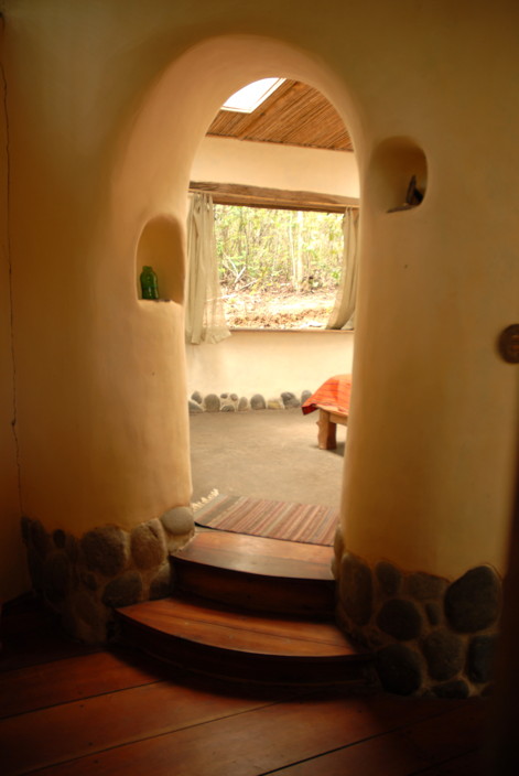 Cob Arch at the Choza