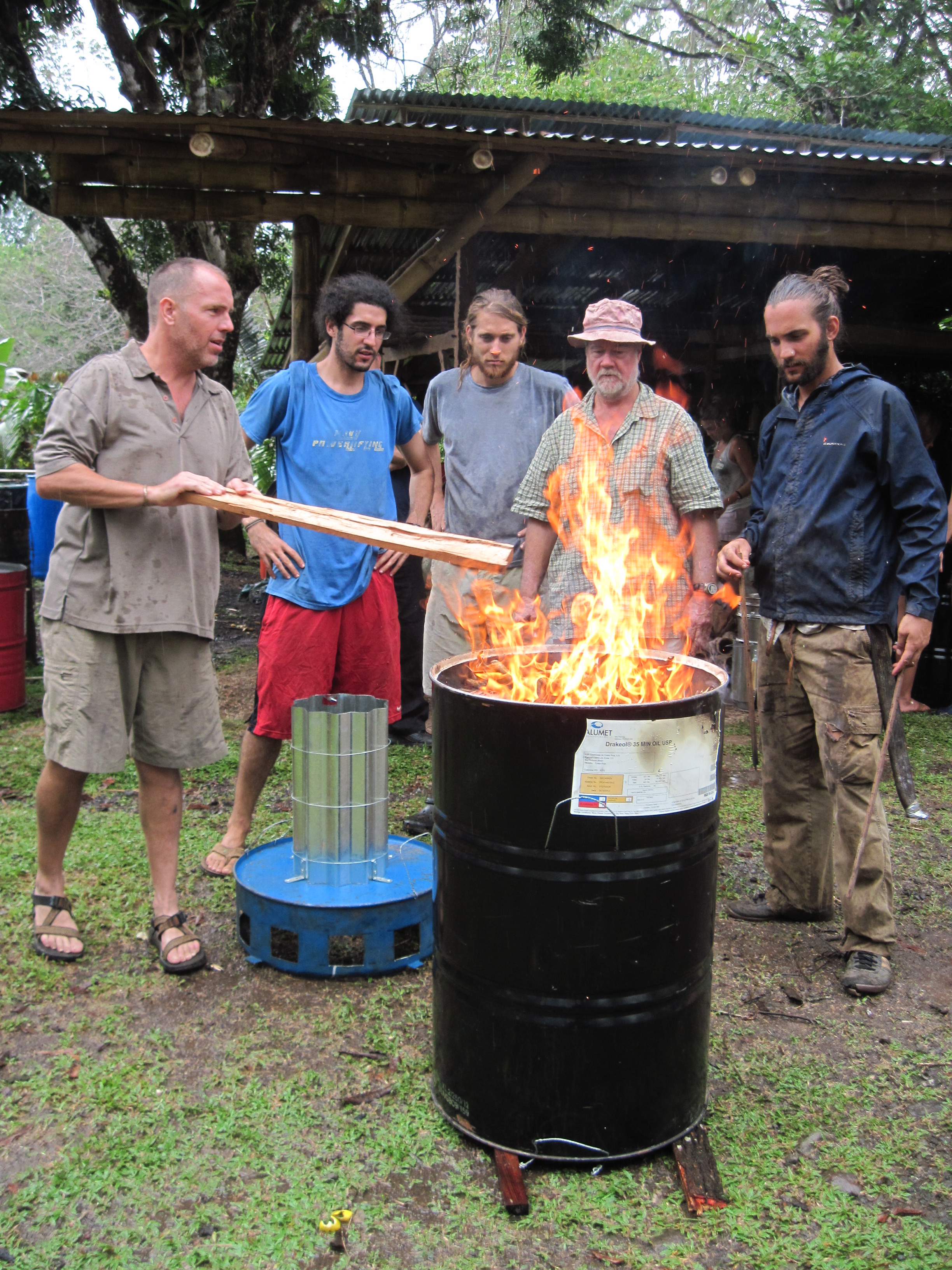Making Biochar with a TLUD System.