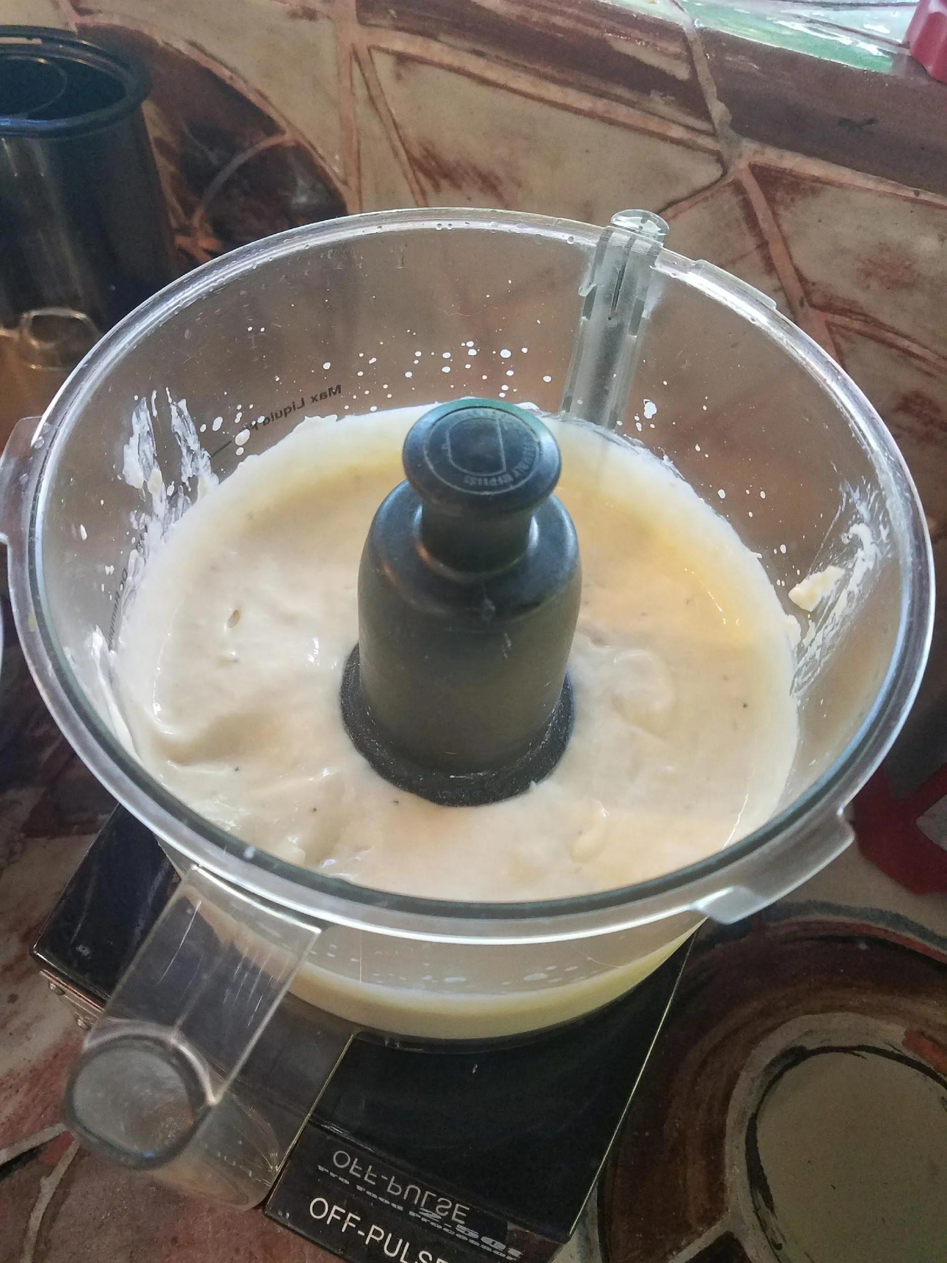 blending the creme fraiche with bananas.jpg