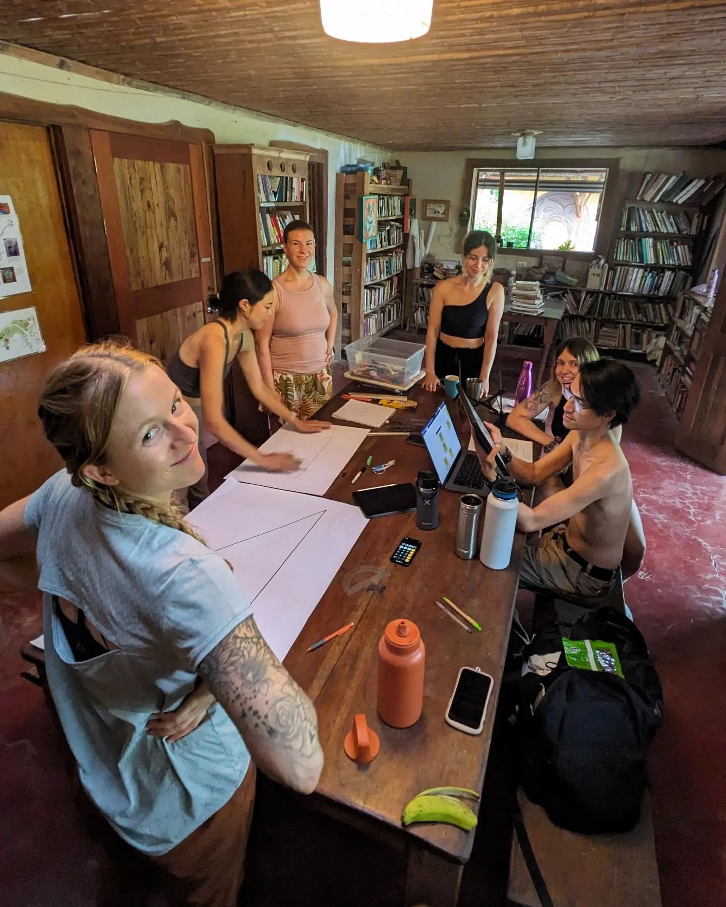 We are halfway through our April Permaculture Design Course 💚 it will never seace to surprise us how after a week of class our students are working on the design of a interconnected, self-reliant, integrated organism that we like to call a &quot;Per