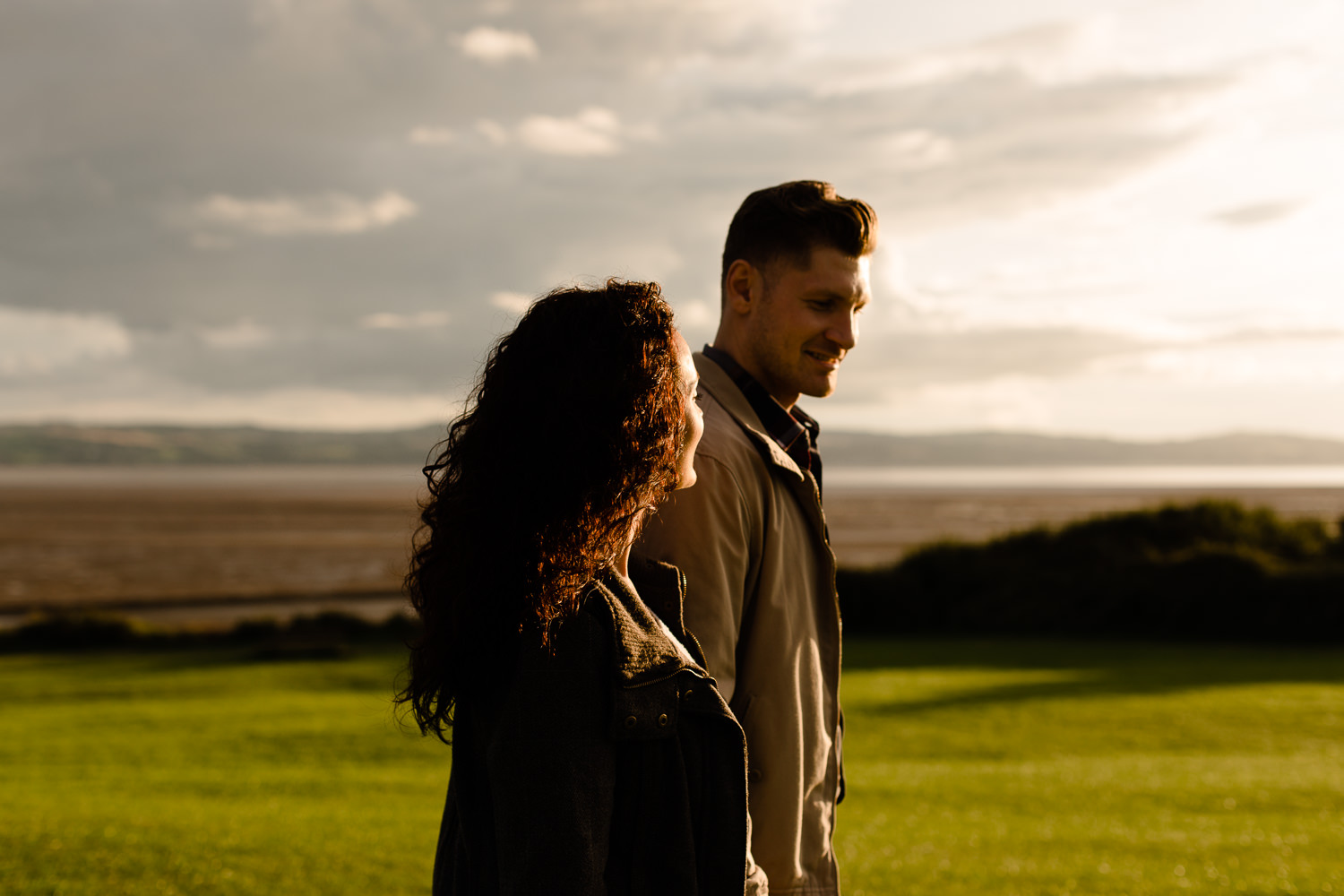Golden hour couple shoot in Merseyside