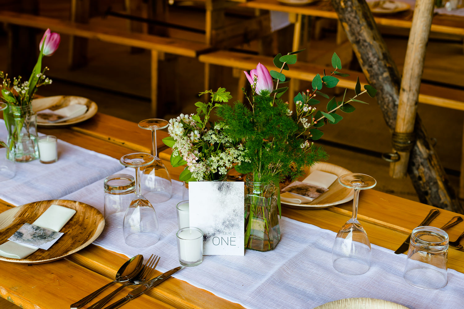 Hand picked wild flowers for a Anglesey Tipi wedding in Wales. 