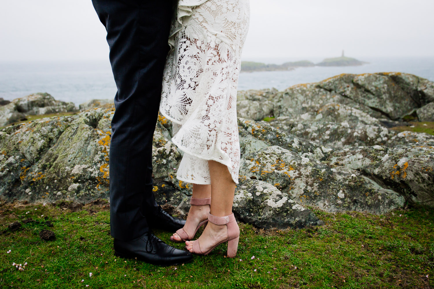 Lace dress by Australian designer Rebecca Vallance for a festival tipi wedding by Anglesey wedding photographers About Today Photography. 