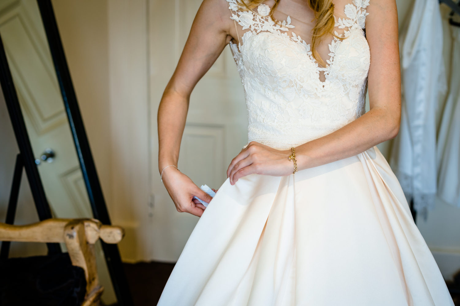 A Mori Lee bridal gown with pockets!