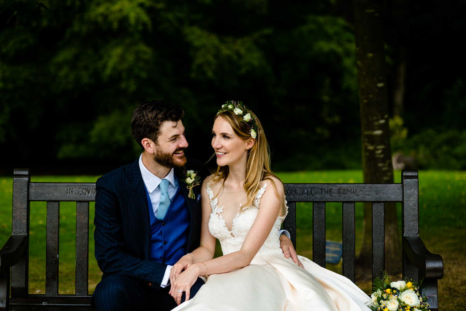 Bride and Groom Bryony &amp; Oliver, a Whirlowbrook Hall wedding photograph