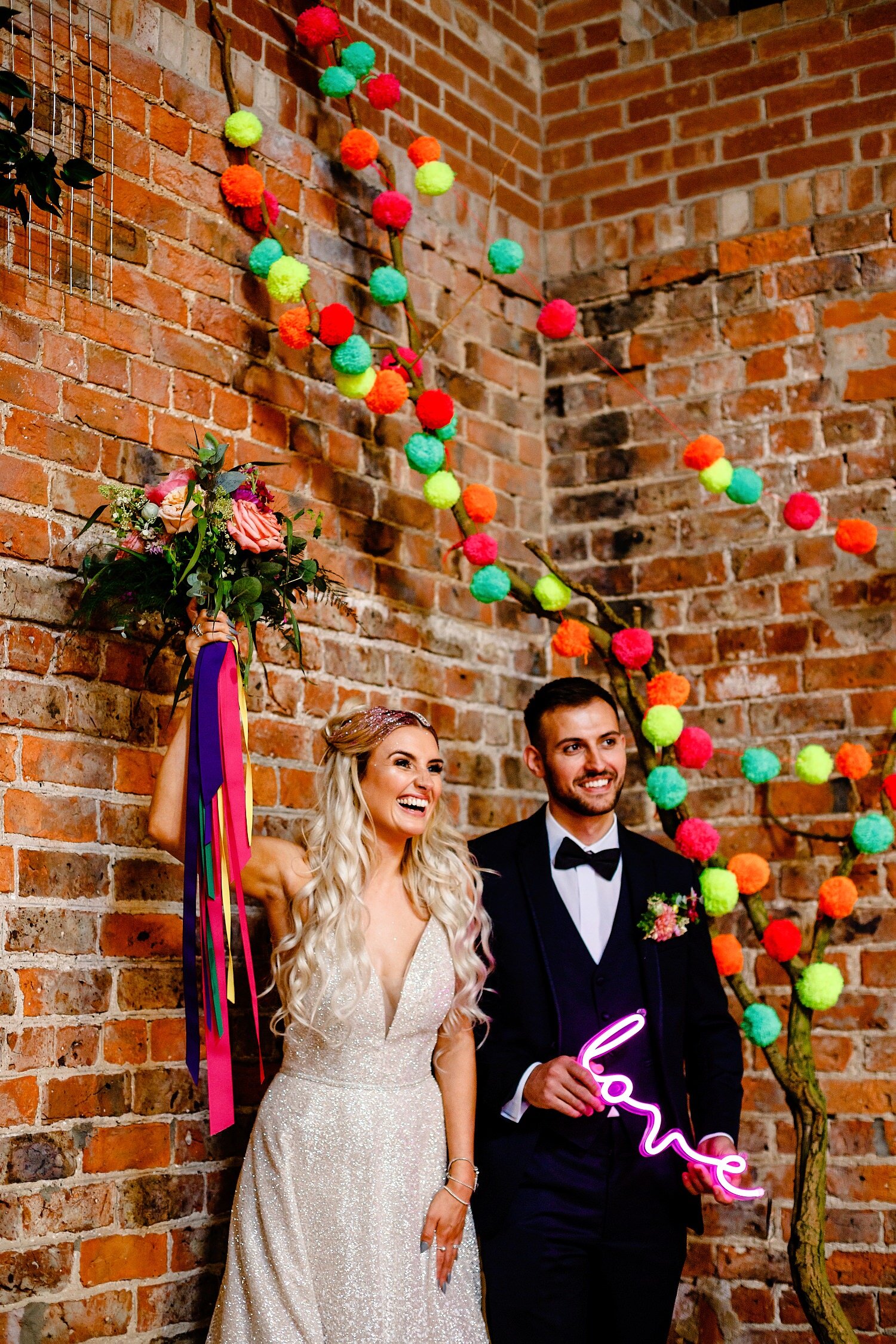 Modern, festival, neon styled shoot at White Syke Fields, by York wedding photographer About Today Photography