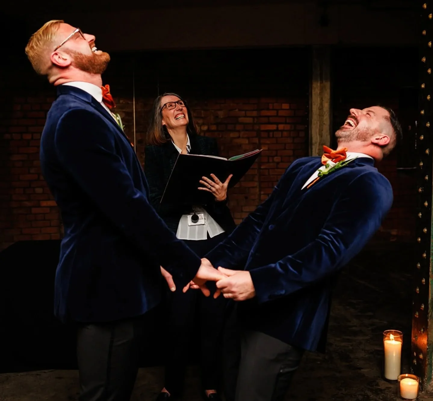 Happy anniversary (for yesterday!) to Paul and Mike. They get to celebrate two wedding anniversaries! Because of lockdown they had a legal ceremony with a handful of friends and family at Victoria Warehouse. Then once restrictions were lifted, they r