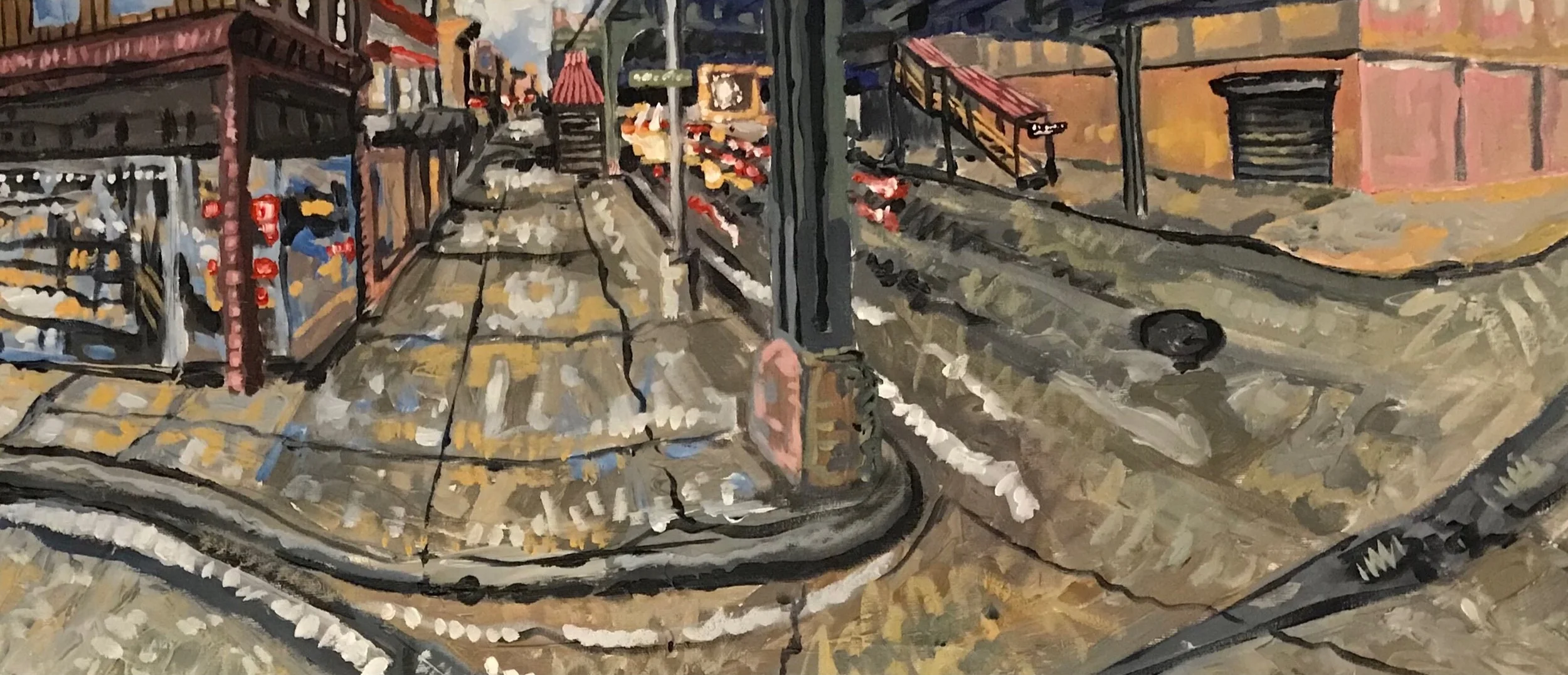  Chauncey J, 26” x 12” Acrylic on Canvas 